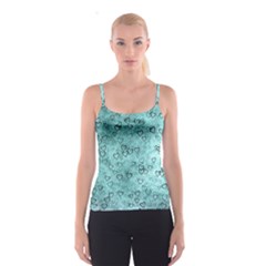 Heart Pattern Spaghetti Strap Top by ValentinaDesign