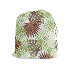 Tropical Pattern Drawstring Pouches (extra Large) by ValentinaDesign