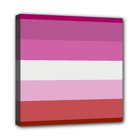 Lesbian Pride Flag Mini Canvas 8  X 8  by Valentinaart