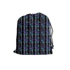 Bamboo Pattern Drawstring Pouches (large)  by ValentinaDesign