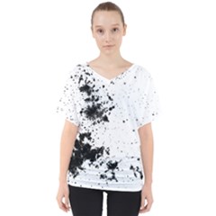 Space Colors V-neck Dolman Drape Top by ValentinaDesign