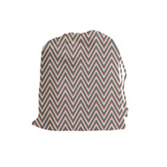 Chevron Retro Pattern Vintage Drawstring Pouches (large)  by Nexatart
