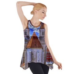 Steeple Church Building Sky Great Side Drop Tank Tunic by Nexatart