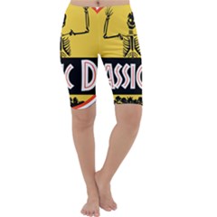 Jurassic Dad Dinosaur Skeleton Funny Birthday Gift Cropped Leggings  by PodArtist