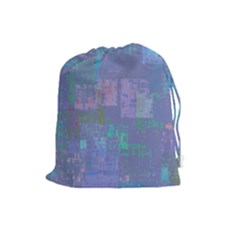 Abstract Art Drawstring Pouches (large)  by ValentinaDesign