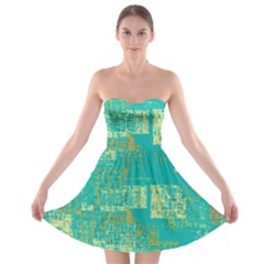 Abstract Art Strapless Bra Top Dress by ValentinaDesign