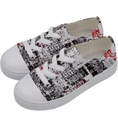 Abstract Art Kids  Low Top Canvas Sneakers by ValentinaDesign