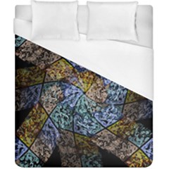 Multi Color Tile Twirl Octagon Duvet Cover (california King Size) by Nexatart
