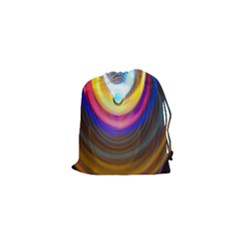 Colorful Glow Hole Space Rainbow Drawstring Pouches (xs)  by Mariart