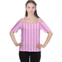 Line Pink Vertical Cutout Shoulder Tee View1