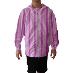 Line Pink Vertical Hooded Wind Breaker (kids) by Mariart