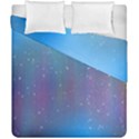 Rain Star Planet Galaxy Blue Sky Purple Blue Duvet Cover Double Side (California King Size) View2
