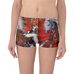 Awesome Steampunk Horse With Wings Boyleg Bikini Bottoms by FantasyWorld7