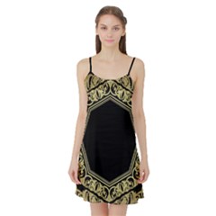 Art Nouvea Antigue Satin Night Slip by NouveauDesign