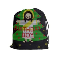 Jesus - Christmas Drawstring Pouches (extra Large) by Valentinaart