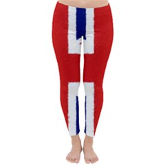 Union Jack Watercolor Drawing Art Classic Winter Leggings by picsaspassion