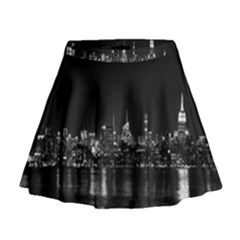 New York Skyline Mini Flare Skirt by Celenk