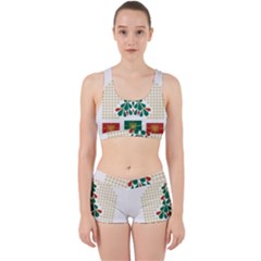 Christmas Tree Present House Star Work It Out Sports Bra Set by Celenk