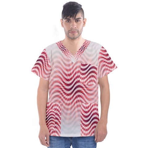 Art Abstract Art Abstract Men s V-neck Scrub Top by Celenk