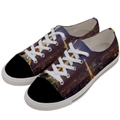 Paris At Night Women s Low Top Canvas Sneakers by Celenk