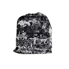 Graffiti Drawstring Pouches (large)  by ValentinaDesign