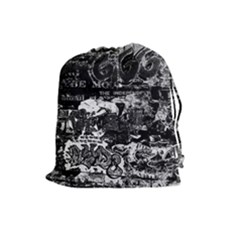 Graffiti Drawstring Pouches (large)  by ValentinaDesign