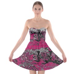 Graffiti Strapless Bra Top Dress by ValentinaDesign