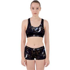 Christmas Star Ball Work It Out Sports Bra Set by Celenk