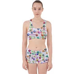Icon Media Social Network Work It Out Sports Bra Set by Celenk