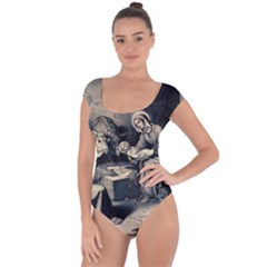 The Birth Of Christ Short Sleeve Leotard  by Valentinaart