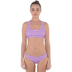 Pattern Cross Back Hipster Bikini Set by gasi