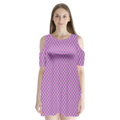 Pattern Shoulder Cutout Velvet One Piece by gasi