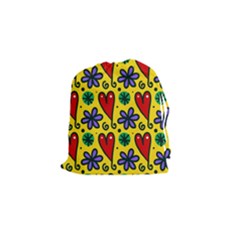 Seamless Tile Repeat Pattern Drawstring Pouches (small)  by Celenk