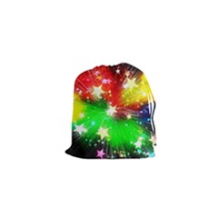 Star Abstract Pattern Background Drawstring Pouches (xs)  by Celenk