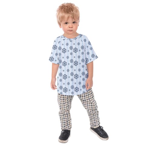 Snowflakes Winter Christmas Card Kids Raglan Tee by Celenk