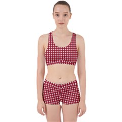 Christmas Paper Wrapping Paper Work It Out Sports Bra Set by Celenk