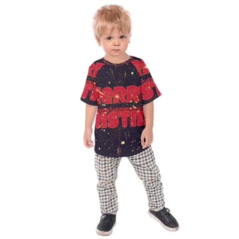 Star Sky Graphic Night Background Kids Raglan Tee by Celenk