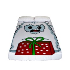 Yeti Xmas Fitted Sheet (full/ Double Size) by Valentinaart
