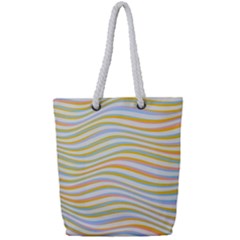 Art Abstract Colorful Colors Full Print Rope Handle Bag (small) by Celenk