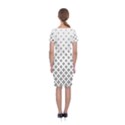Star Pattern Decoration Geometric Classic Short Sleeve Midi Dress View2