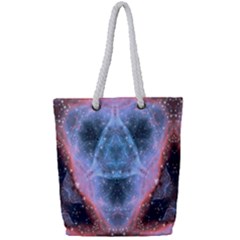 Sacred Geometry Mandelbrot Fractal Full Print Rope Handle Bag (small) by Celenk