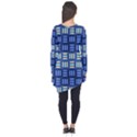 Textiles Texture Structure Grid Long Sleeve Tunic  View2