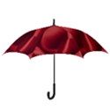 Red Fabric Textile Macro Detail Hook Handle Umbrellas (Large) View3