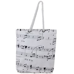 Abuse Background Monochrome My Bits Full Print Rope Handle Tote (large) by Celenk