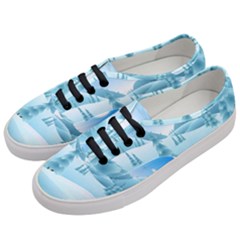Landscape Winter Ice Cold Xmas Women s Classic Low Top Sneakers by Celenk