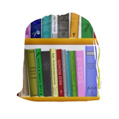 Shelf Books Library Reading Drawstring Pouches (xxl) by Celenk