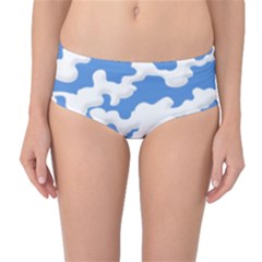 Cloud Lines Mid-waist Bikini Bottoms by jumpercat
