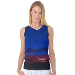 Canada Lake Night Evening Stars Women s Basketball Tank Top by BangZart