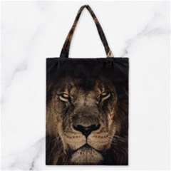 African Lion Mane Close Eyes Classic Tote Bag by BangZart
