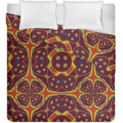 Geometric Pattern Duvet Cover Double Side (king Size) by linceazul